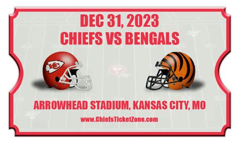 chiefs vs bengals tickets